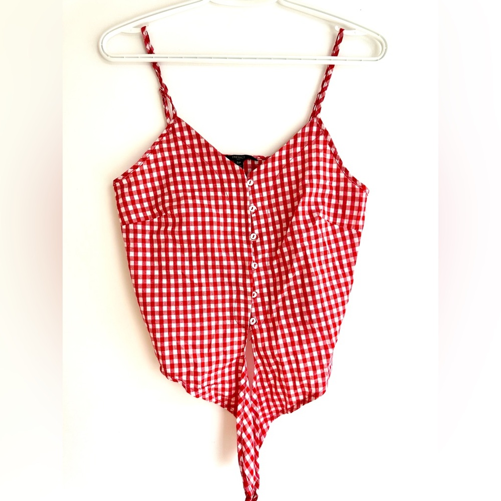 Gingham summer top